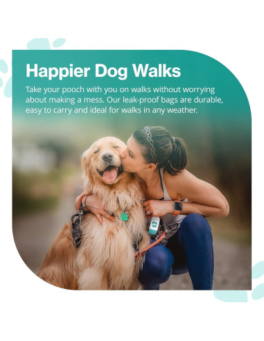 Dispensador de bolsas de excremento PawPail con clip - Incluye 15 bolsas