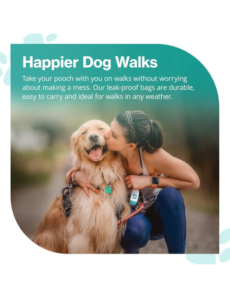 Dispensador de bolsas de excremento PawPail con clip - Incluye 15 bolsas