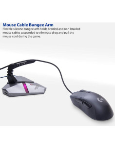 Soporte para Ratón RGB Berserker CL-HUB53002 con Hub USB 3.0 2