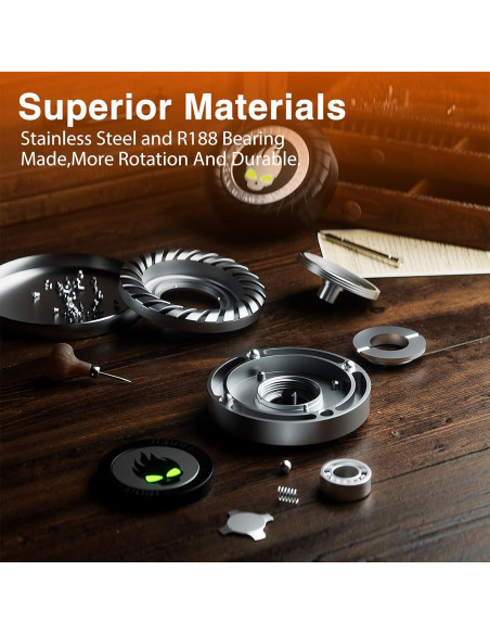 Spinner de Estrés Metálico 3-en-1 Berotok Plata - Juguete EDC