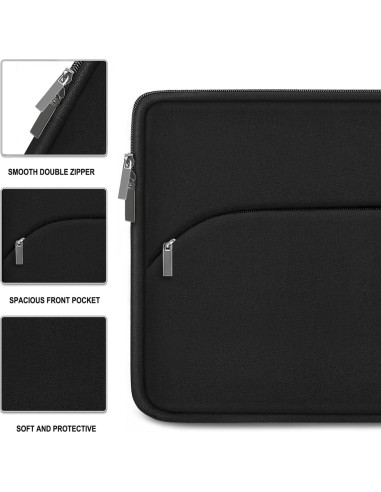 Funda para Laptop 14" MKLCCP Negra Slim con Bolsillo