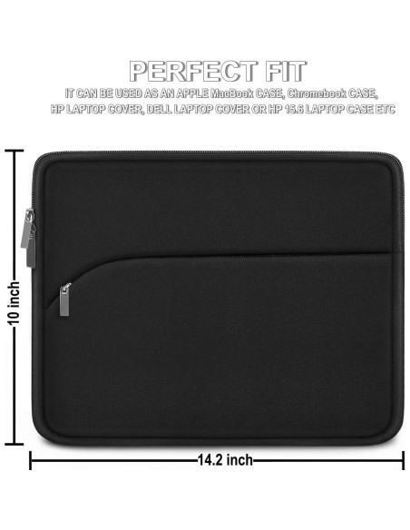 Funda para Laptop 14" MKLCCP Negra Slim con Bolsillo Funda para Laptop 14" MKLCCP Negra Slim con Bolsillo