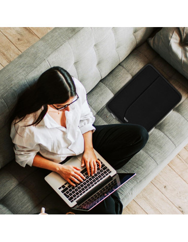 Funda para Laptop 14" MKLCCP Negra Slim con Bolsillo