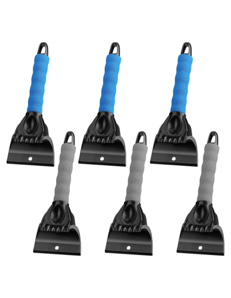 6 Raspadores de Hielo para Parabrisas Leriton - Mango Espuma