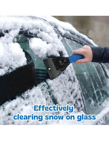 6 Raspadores de Hielo para Parabrisas Leriton - Mango Espuma