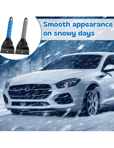 6 Raspadores de Hielo para Parabrisas Leriton - Mango Espuma