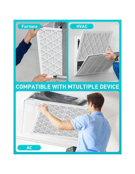 Kit de Filtro de Aire Refillable AErovivo MERV 8 12x12x1