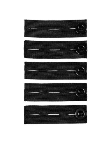 Extensor de Cintura Elástico Comfy Clothiers Negro - Paquete de 5