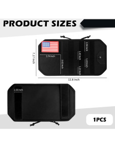 Organizador de Visera de Coche VKQTS 32.5x18.2cm Multifuncional 2