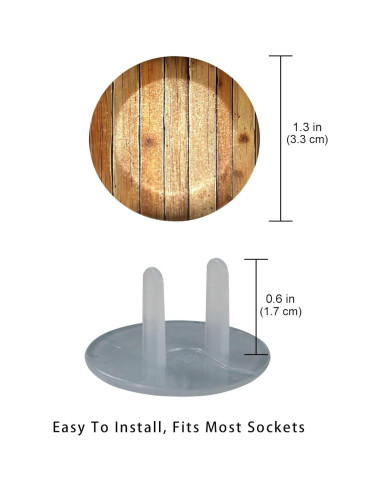 Cubiertas de Enchufe de Seguridad para Bebés - 12 Piezas