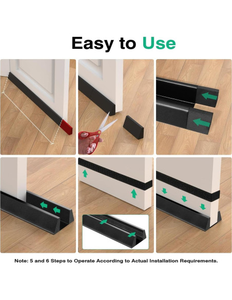 Tapón de Corrientes Lewondr 91.44 cm Impermeable Negro