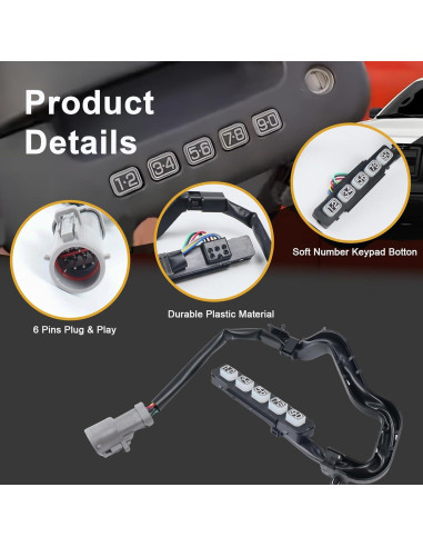 Actuador Teclado Puerta Sin Llave Ford F150 2009-2014 Negro