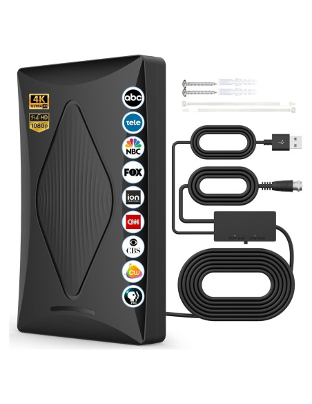 Antena de TV Interior A8cyc8R 2200+ Millas 4K HD Antena de TV Interior A8cyc8R 2200+ Millas 4K HD