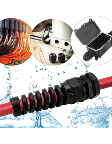 Glandes de Cable MGI 1/2" NPT Flexible - Paquete de 2