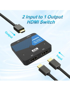 Conmutador HDMI 2.1 iArkPower 8K 4K@120Hz HDR10+ 2