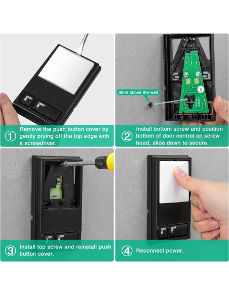 Panel de Control Garaje Briidea MK-048, Teclado Multifuncional