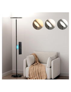 Lámpara de Pie LED PreeOtti 40W Regulable 3 Temperaturas