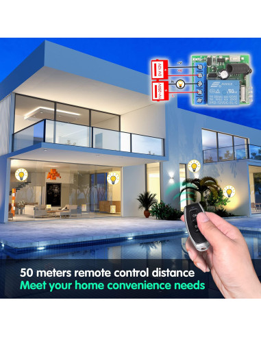 Interruptor Control Remoto Inalámbrico DieseRC 12V 1CH RF