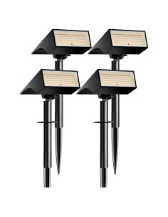 Luces Solares Koicaxy 100 LEDs IP65 4 Modos Jardín 4 Paquete