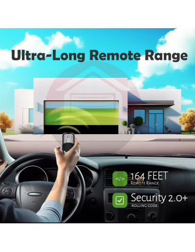 Control Remoto Universal LiftMaster 893MAX 2 Pak para Garaje