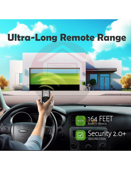 Control Remoto Universal LiftMaster 893MAX 2 Pak para Garaje