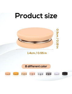 8 Alfileres Magnéticos para Hijab XIHIRCD - Imanes Fuertes 1.4 cm 2