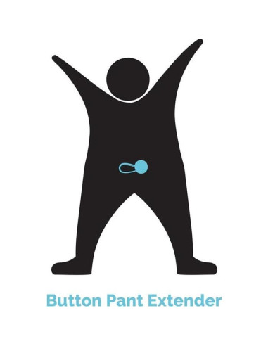 Extensor de Pantalón con Botón Más de Mí para Amar - Negro