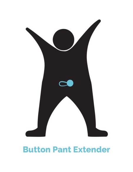 Extensor de Pantalón con Botón Más de Mí para Amar - Negro