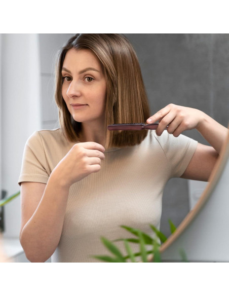 Cepillo de Alisar Cabello BOHUIZ de Madera y Nylon 27x15cm