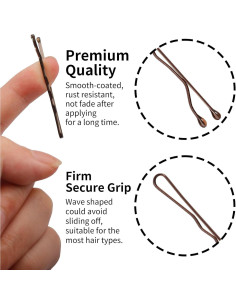 Mini Soporte para Horquillas Marrones OKAMMY - 200 Piezas 2