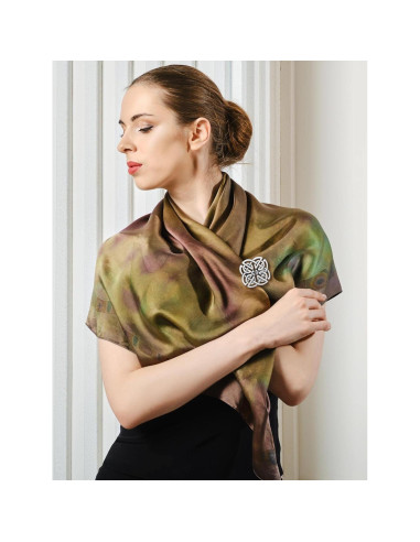 5 Clips de Chal Vintage Sasylvia en Plata para Mujer