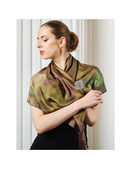 5 Clips de Chal Vintage Sasylvia en Plata para Mujer