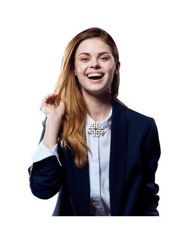 5 Clips de Chal Vintage Sasylvia en Plata para Mujer