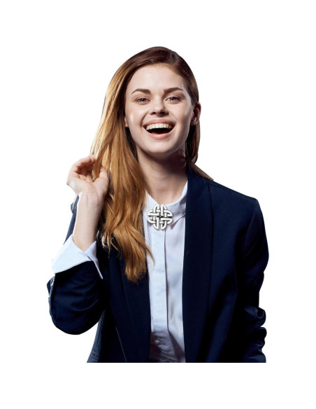 5 Clips de Chal Vintage Sasylvia en Plata para Mujer