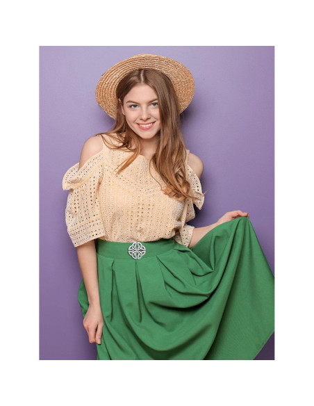 5 Clips de Chal Vintage Sasylvia en Plata para Mujer