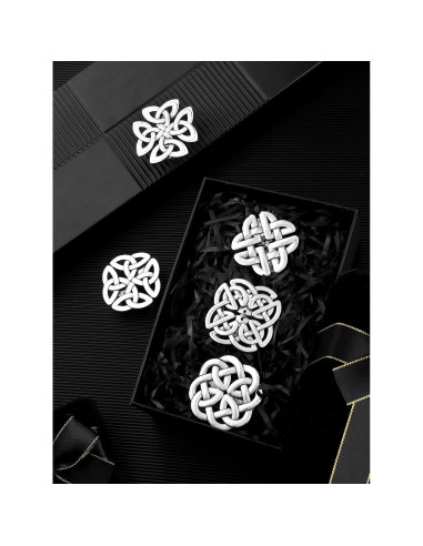 5 Clips de Chal Vintage Sasylvia en Plata para Mujer