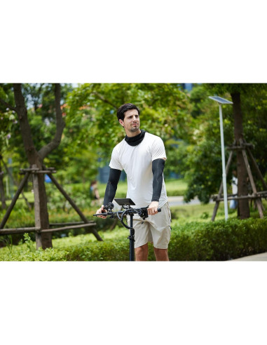 Manga de brazo deportiva XINFIRE negra con protección UV