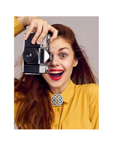 5 Clips de Chal Vintage Sasylvia en Plata para Mujer