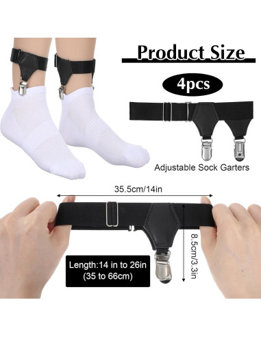 4 Sujetadores de Calcetines Antideslizantes Classicseali