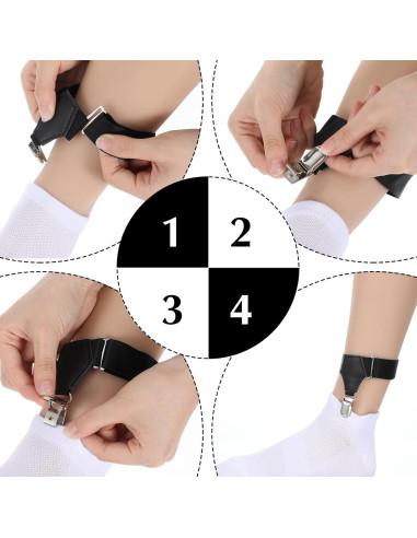 4 Sujetadores de Calcetines Antideslizantes Classicseali