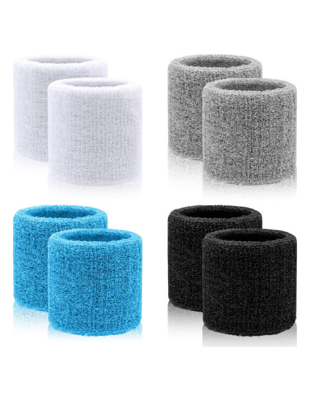 Banda de Muñeca Deportiva ldbl - Juego de 8 Unidades Absorbentes