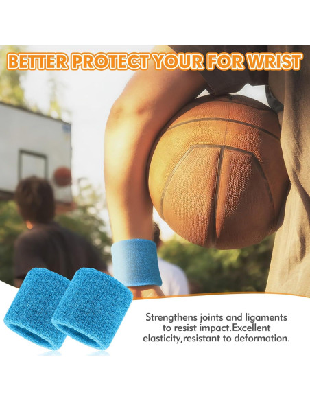 Banda de Muñeca Deportiva ldbl - Juego de 8 Unidades Absorbentes