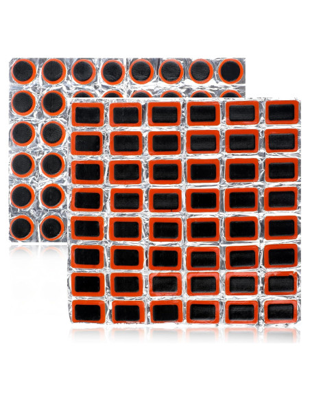 96 Parches de Neumático de Bicicleta LIQWEI - Goma Negra