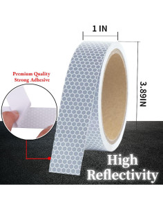 Cinta Reflectante Upstair 2.54cm x 4.57m para Seguridad Vial 2