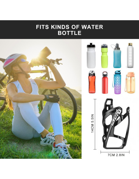 Soporte para Botella de Agua de Bicicleta Binudum Negro