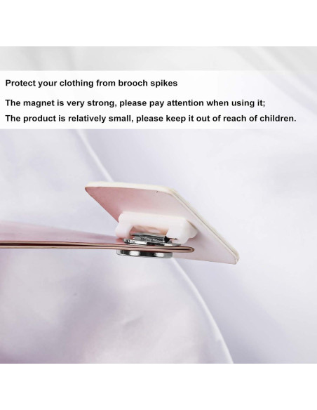 6 Piezas Convertidor de Broche Magnético Plata XIHIRCD