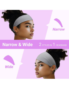 Cinta para la cabeza Viewind absorbente de sudor 10.16 cm 2