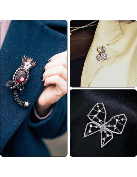 6 Piezas Convertidor de Broche Magnético Plata XIHIRCD