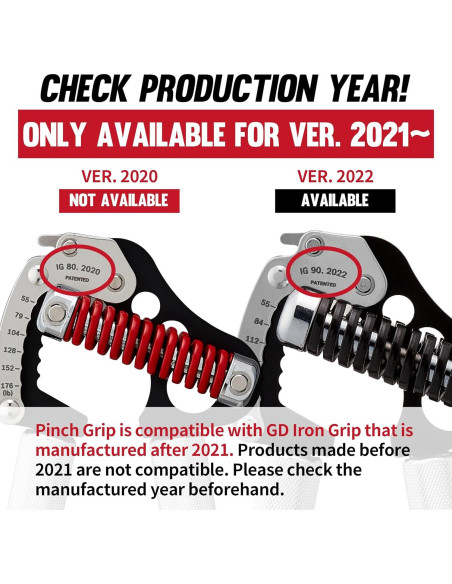 Pinch Grip GD para IRON GRIP EXT 80/90 - Agarrador de Fuerza