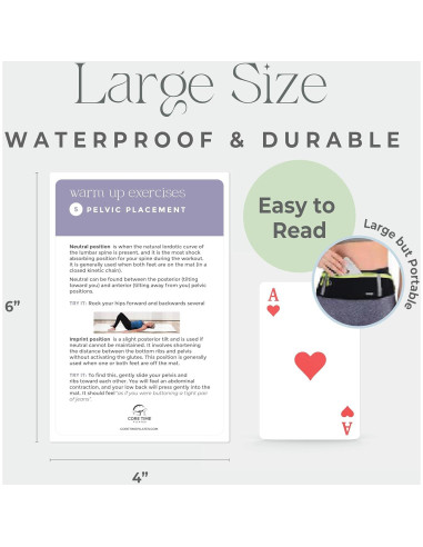 Tarjetas de Ejercicio de Pilates Core Time - 56 Tarjetas